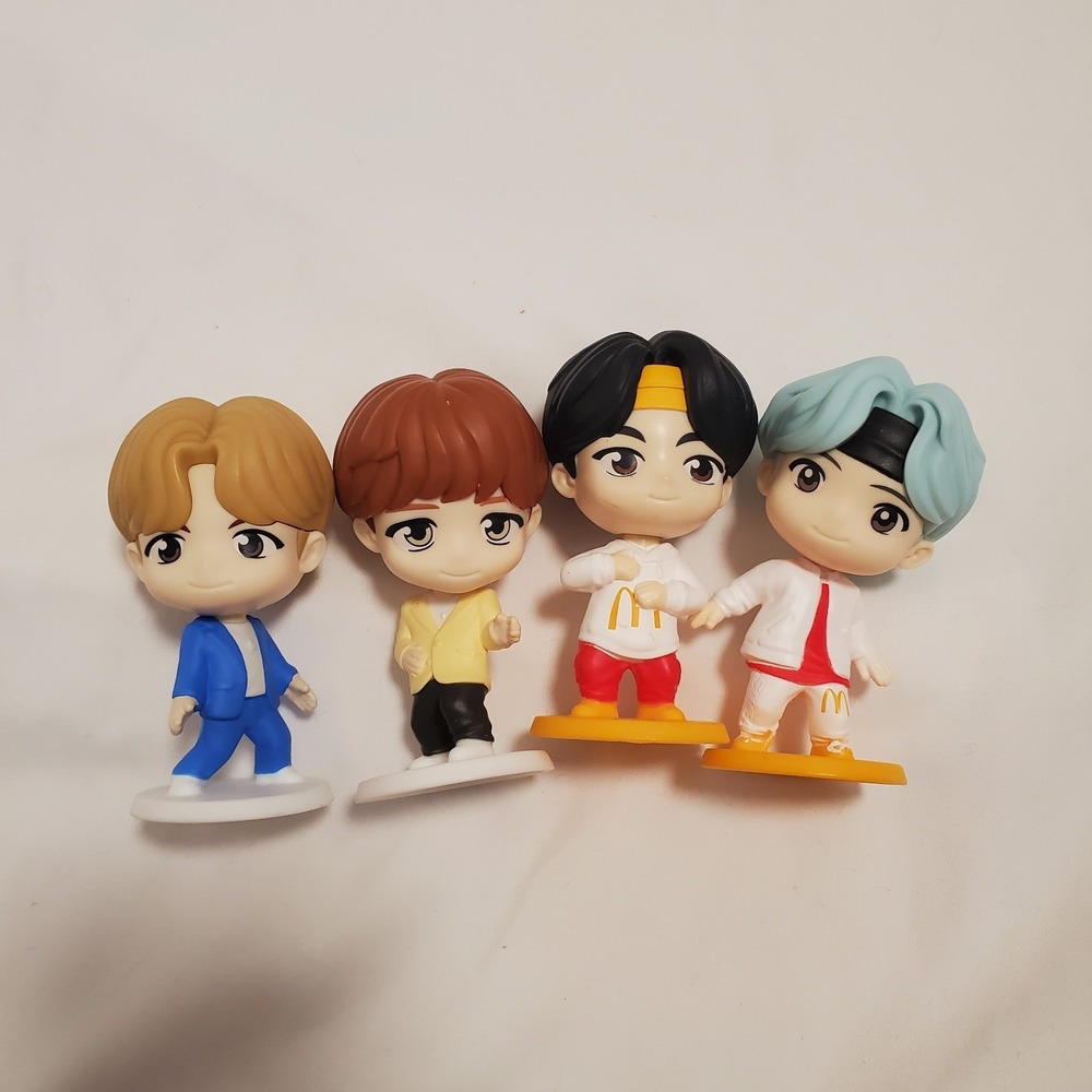 BTS McDonalds TinyTan Figures Mixed Lot of 4 Happy Meal K Pop Dynamite Toy